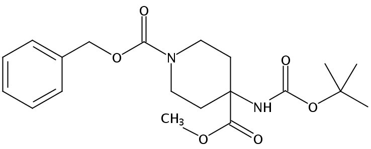 4-[[(1,1-dimethylethoxy)carbonyl]amino]-1,4-Piperidinedicarboxylic acid 4-methyl 1-(phenylmethyl) ester
