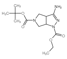 3-氨基-3a,4,6,6a-四氢吡咯并[3,4-c]吡唑-1,5-二甲酸 5-叔丁酯 1-乙酯