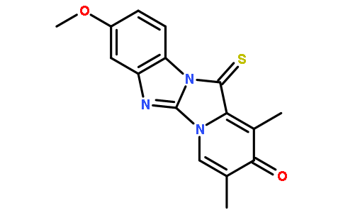 8-甲氧基-1,3-二甲基-12-硫氧代吡啶并[1’,2’:3,4]咪唑并-[1,2-a]苯并咪唑-2(12H)-酮