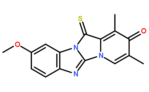 9-甲氧基-1,3-二甲基-12-硫氧代吡啶并[1’,2’:3,4]咪唑并-[1,2-a]苯并咪唑-2(12H)-酮
