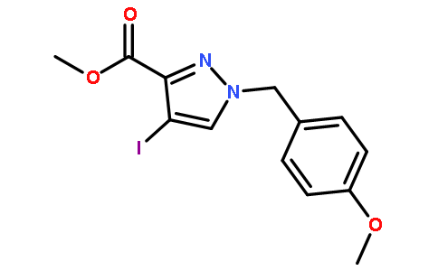 4-碘-1-(4-甲氧基苄基)-1H-吡唑-3-羧酸甲酯