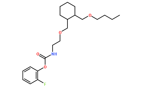 (2-fluorophenyl) N-[2-[[2-(butoxymethyl)cyclohexyl]methoxy]ethyl]carbamate