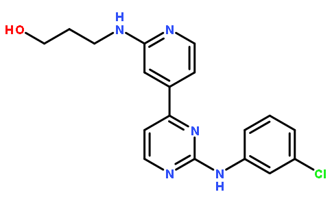 3-[(4-{2-[(3-氯苯基)氨基]嘧啶-4-基}吡啶-2-基)氨基]丙烷-1-醇