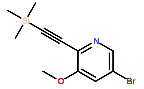 5-溴-3-甲氧基-2-((三甲基甲硅烷基)乙炔)-吡啶