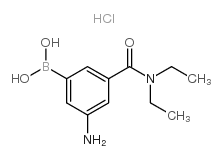 3-氨基-5-二乙基氨基甲酰苯硼酸盐酸盐