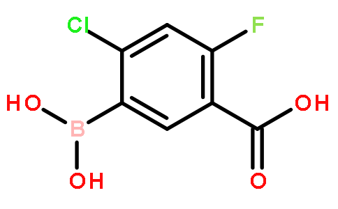 5-硼-4-氯-2-氟苯甲酸