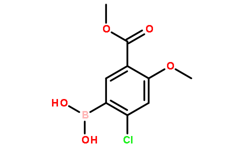 2-氯-4-甲氧基-5-(甲氧基羰基)苯硼酸