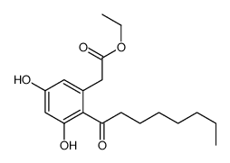 ethyl 2-(3,5-dihydroxy-2-octanoylphenyl)acetate