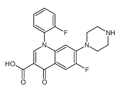 6-fluoro-1-(2-fluorophenyl)-4-oxo-7-piperazin-1-ylquinoline-3-carboxylic acid