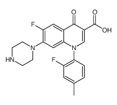 6-fluoro-1-(2-fluoro-4-methylphenyl)-4-oxo-7-piperazin-1-ylquinoline-3-carboxylic acid