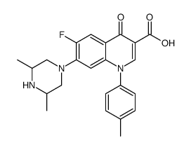 7-(3,5-dimethylpiperazin-1-yl)-6-fluoro-1-(4-methylphenyl)-4-oxoquinoline-3-carboxylic acid