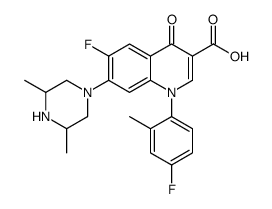 7-(3,5-dimethylpiperazin-1-yl)-6-fluoro-1-(4-fluoro-2-methylphenyl)-4-oxoquinoline-3-carboxylic acid