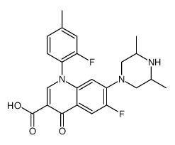 7-(3,5-dimethylpiperazin-1-yl)-6-fluoro-1-(2-fluoro-4-methylphenyl)-4-oxoquinoline-3-carboxylic acid