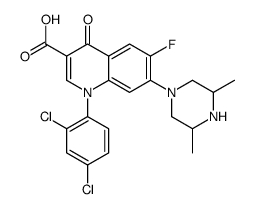1-(2,4-dichlorophenyl)-7-(3,5-dimethylpiperazin-1-yl)-6-fluoro-4-oxoquinoline-3-carboxylic acid