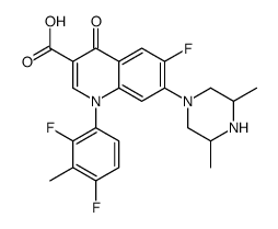 1-(2,4-difluoro-3-methylphenyl)-7-(3,5-dimethylpiperazin-1-yl)-6-fluoro-4-oxoquinoline-3-carboxylic acid
