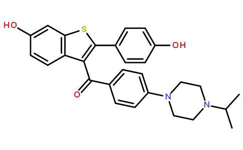 [6-hydroxy-2-(4-hydroxyphenyl)-1-benzothiophen-3-yl]-[4-(4-propan-2-ylpiperazin-1-yl)phenyl]methanone