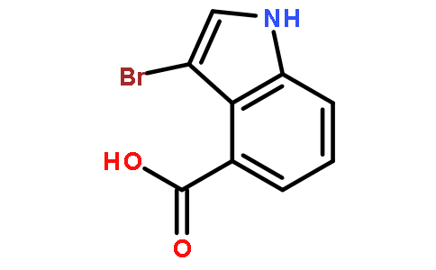 3-溴-1H-吲哚-4-羧酸