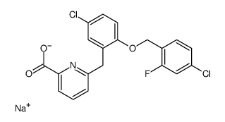 sodium,6-[[5-chloro-2-[(4-chloro-2-fluorophenyl)methoxy]phenyl]methyl]pyridine-2-carboxylate