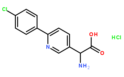 2-氨基-2-[6-(4-氯苯基)-3-吡啶]乙酸盐酸盐
