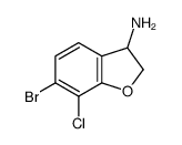 6-Bromo-7-chloro-2,3-dihydrobenzofuran-3-amine