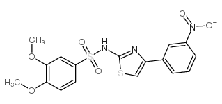 3,4-二甲氧基-N-[4-(3-硝基苯基)-2-噻唑基]苯磺酰胺