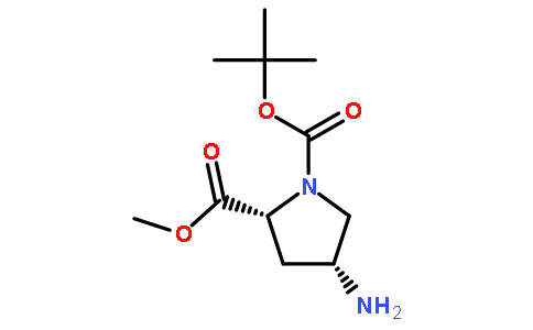 (2R,4r)-1-2-甲基 4-氨基吡咯烷-1,2-二羧酸叔丁酯