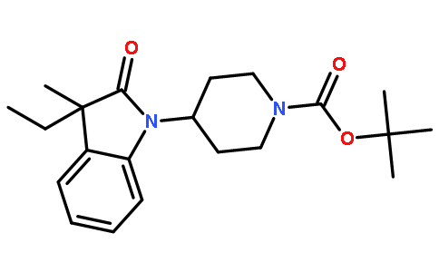 4-(3-乙基-3-甲基-2-氧代吲哚啉-1-基)哌啶-1-羧酸叔丁酯