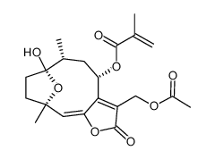 (4S,6R,7S,10R,E)-3-(acetoxymethyl)-7-hydroxy-6,10-dimethyl-2-oxo-2,4,5,6,7,8,9,10-octahydro-7,10-epoxycyclodeca[b]furan-4-yl methacrylate