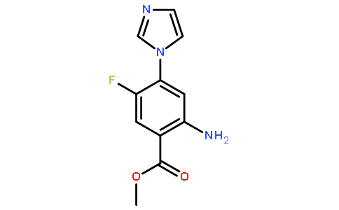 2-氨基-4-(1-咪唑基)-5-氟苯甲酸甲酯