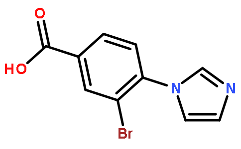 3-溴-4-(1-咪唑基)苯甲酸