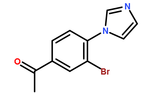 3-溴-4-(1-咪唑基)苯乙酮