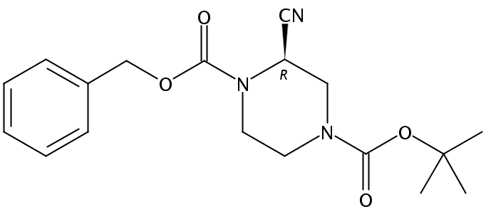 (R)-1-Cbz-4-Boc-2-氰基哌嗪