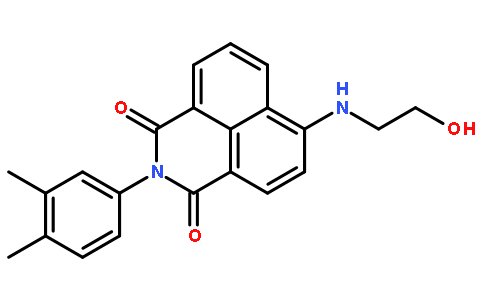 2-(3,4-二甲基苯基)-6-[(2-羟乙基)氨基]-1H-苯并[de]异喹啉-1,3(2H)-二酮