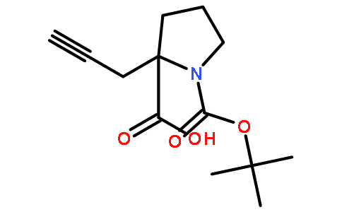 (S)-1-(叔丁氧基羰基)-2-(2-丙炔-1-基)吡咯烷-2-羧酸