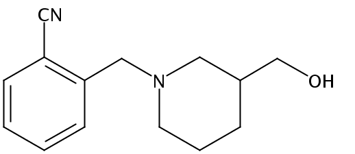 2-((3-(Hydroxymethyl)piperidin-1-yl)methyl)benzonitrile