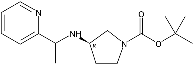 tert-Butyl 3-(((R)-1-(pyridin-2-yl)ethyl)amino)pyrrolidine-1-carboxylate