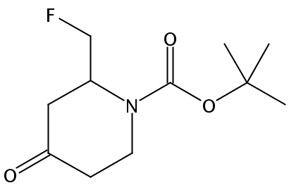 tert-butyl 2-(fluoromethyl)-4-oxopiperidine-1-carboxylate