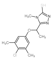 5-[1-(4-氯-3,5-二甲基苯氧基)乙基]-4-甲基-4H-1,2,4-噻唑-3-硫醇
