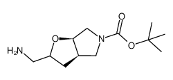 顺式-叔丁基 2-(氨基甲基)四氢-2H-呋喃并[2,3-c]吡咯-5(3h)-羧酸
