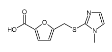 2-Furancarboxylic acid, 5-[[(1-methyl-1H-imidazol-2-yl)thio]methyl]