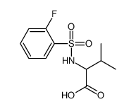 2-[[(2-FLUOROPHENYL)SULFONYL]AMINO]-3-METHYLBUTANOIC ACID