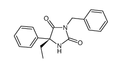 (5R)-3-苯甲基-5-乙基-5-苯基-咪唑烷-2,4-二酮