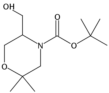 tert-butyl 5-(hydroxymethyl)-2,2-dimethylmorpholine-4-carboxylate