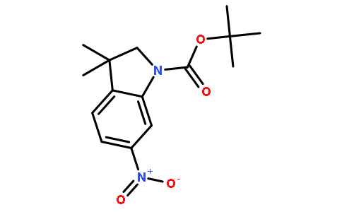 3,3-二甲基-6-硝基吲哚啉-1-羧酸叔丁酯
