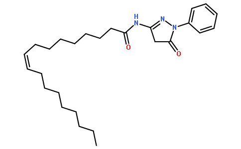 N-(4,5-二氢-5-氧代-1-苯基-1H-吡唑-3-基)-9-十八碳烯酰胺