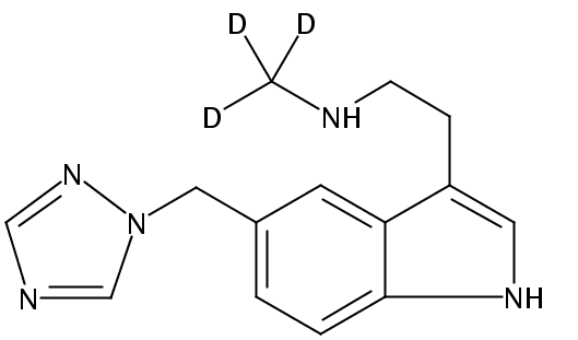 N10-Monodesmethyl Rizatriptan-d3