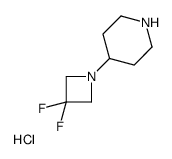 4-(3,3-difluoroazetidin-1-yl)piperidine,hydrochloride