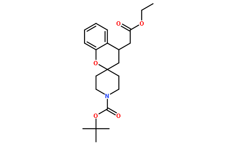 4-(2-乙氧基-2-氧代乙基)螺[苯并二氢吡喃-2,4-哌啶]-1-羧酸叔丁酯