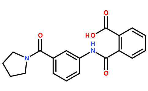 2-{[3-(1-Pyrrolidinylcarbonyl)anilino]-carbonyl}benzoic acid