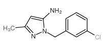 2-[(3-chlorophenyl)methyl]-5-methylpyrazol-3-amine